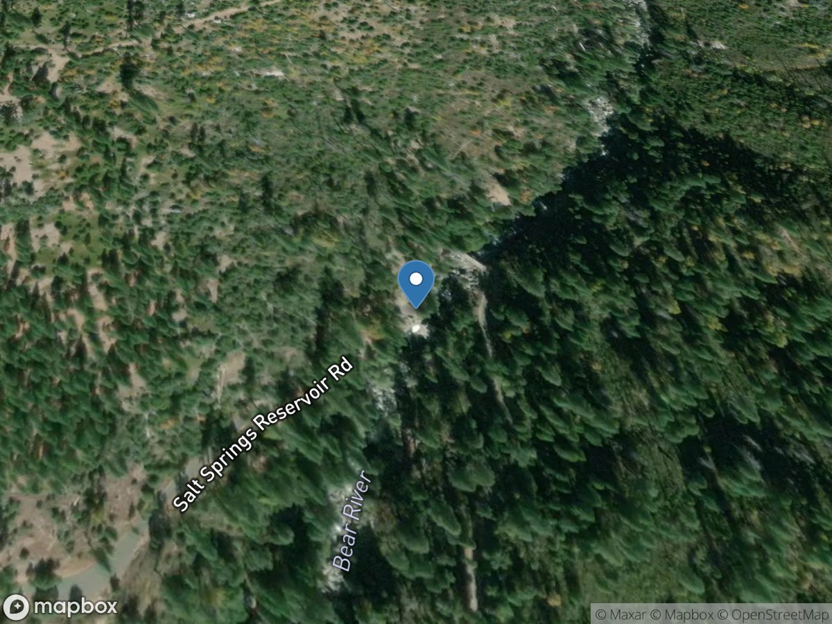 BEAR River Below BEAR River DIV DAM CA location