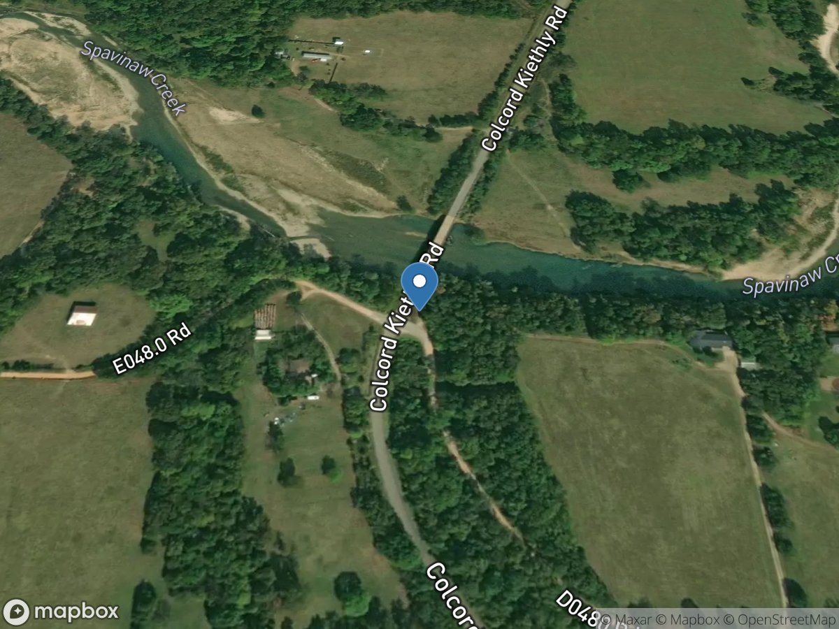 Spavinaw Creek near Colcord, OK location