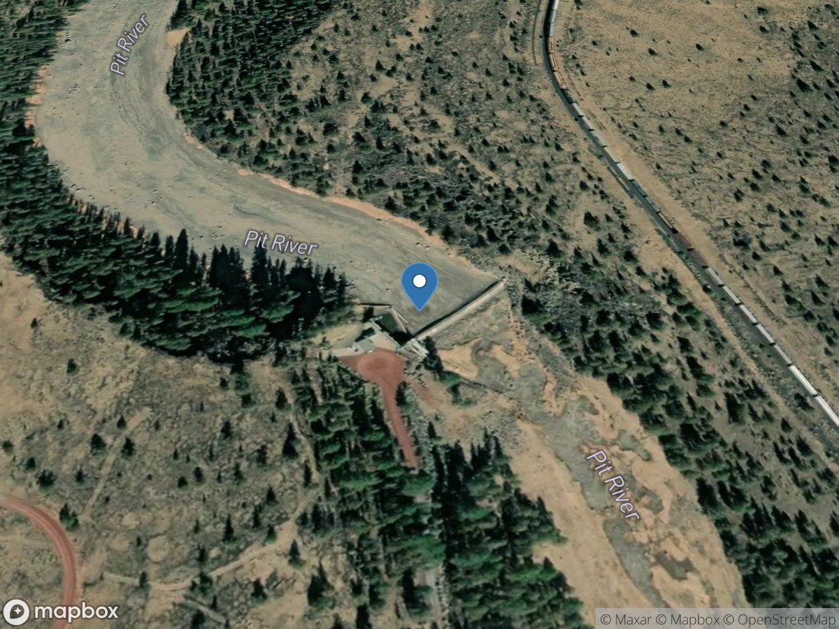 Pit River Ogee Weir below DIV to Muck Valley Pp near Bieber location