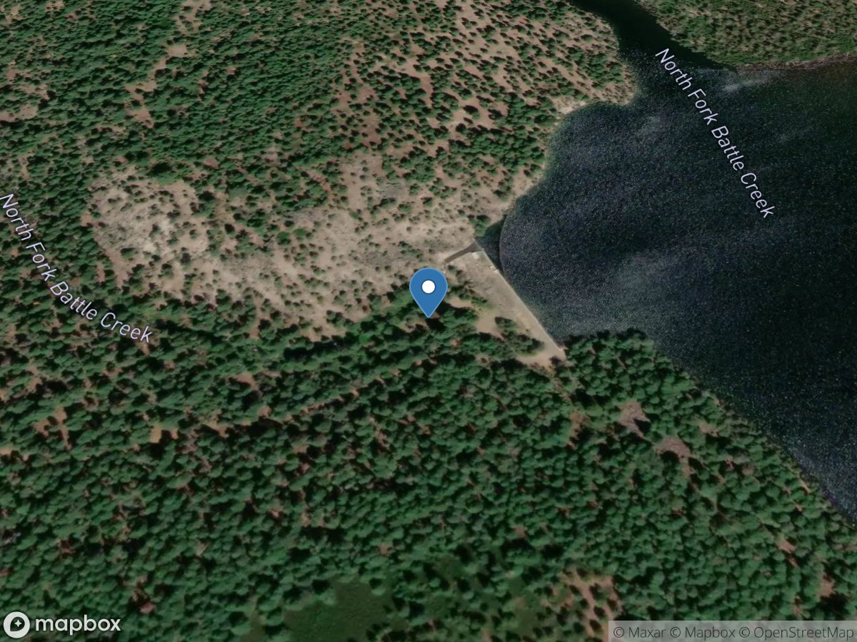 NF Battle Creek below North Battle C DAM near Manzanita Lake CA location