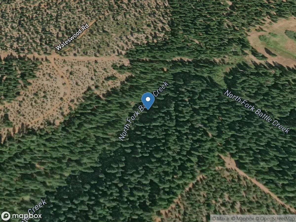 NF Battle Creek below DIV to AL Smith CN near Manton CA location