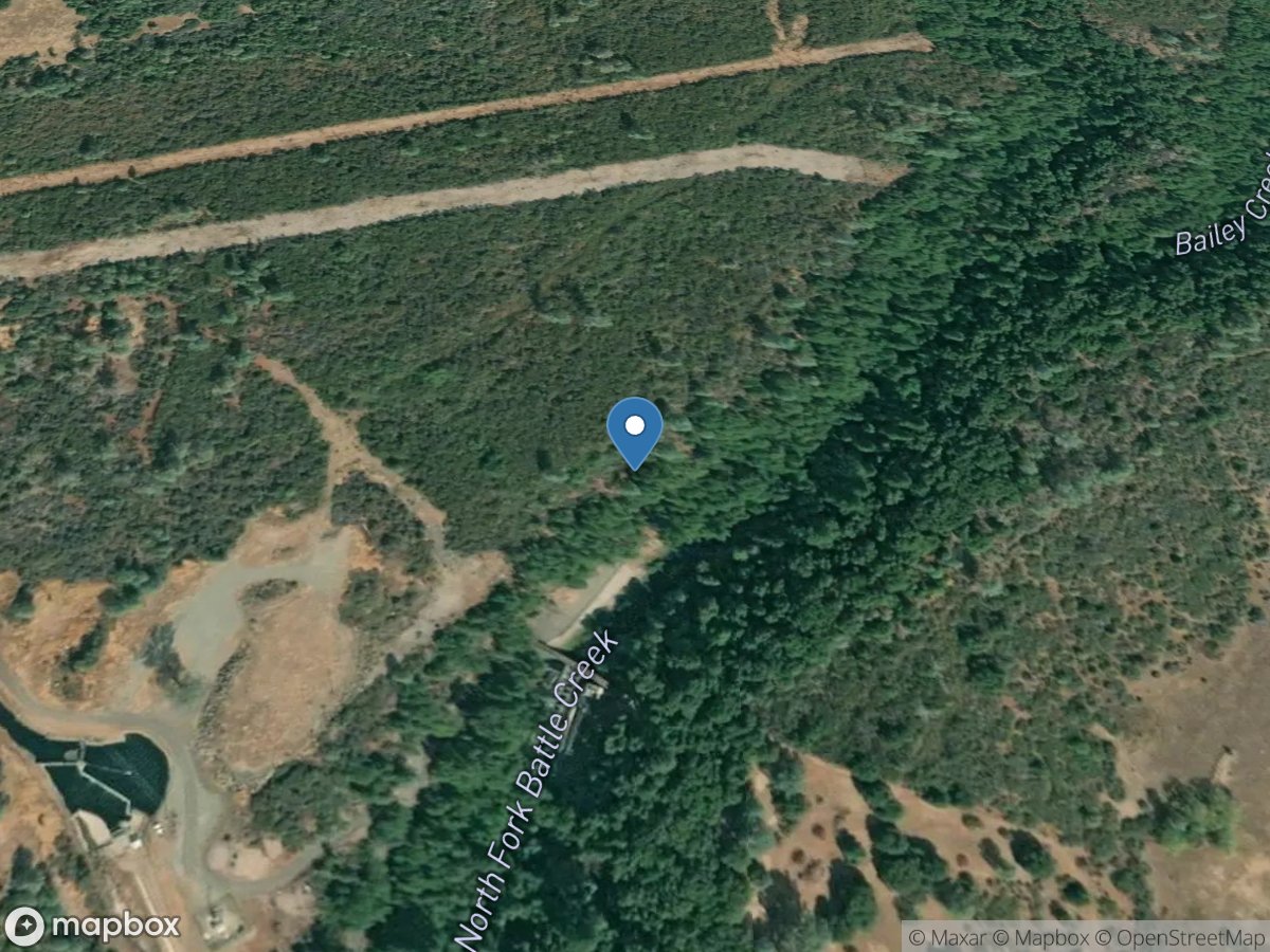 NF Battle Creek below DIV to Xcountry CN near Manton CA location