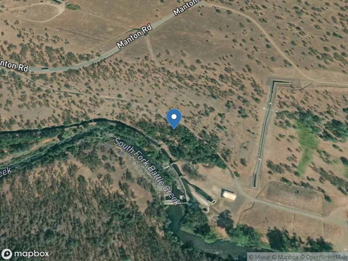 SF Battle Creek below DIV to Coleman CN near Manton CA location