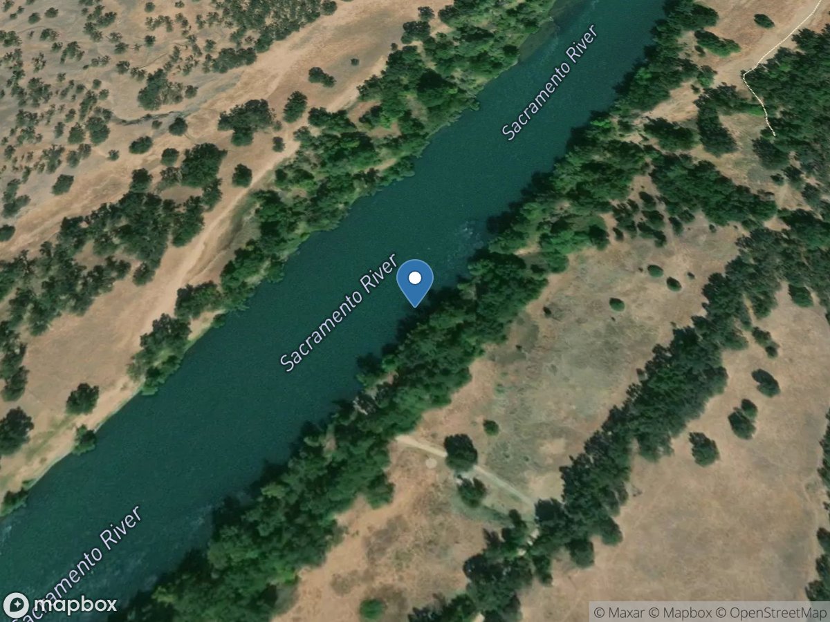 Sacramento River above Bend Bridge near Red Bluff CA location