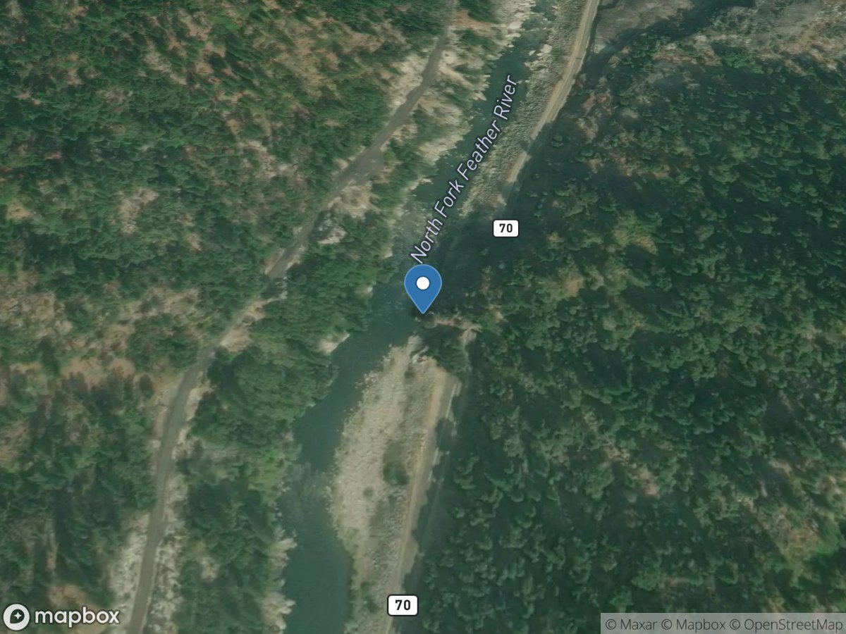 NF Feather River below Grizzly C CA location