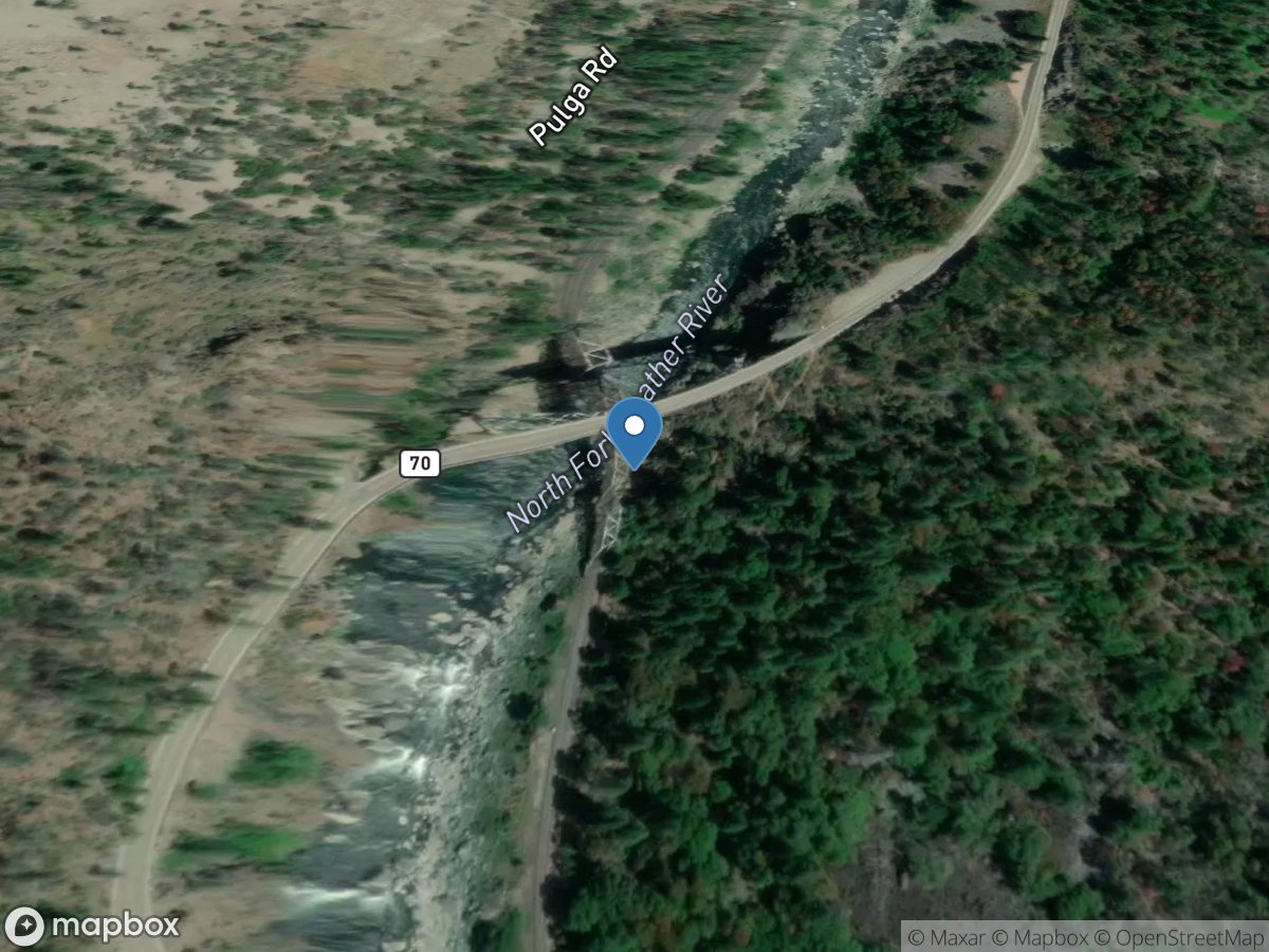 NF Feather River a Pulga CA location