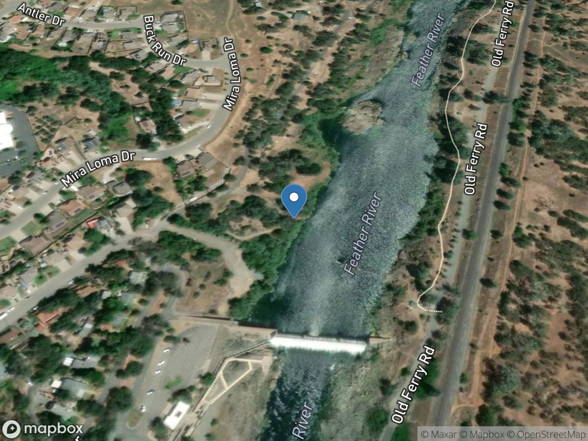 Feather River a Oroville CA location