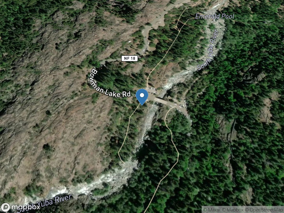 S Yuba River a Langs Crossing near Emigrant Gap CA location