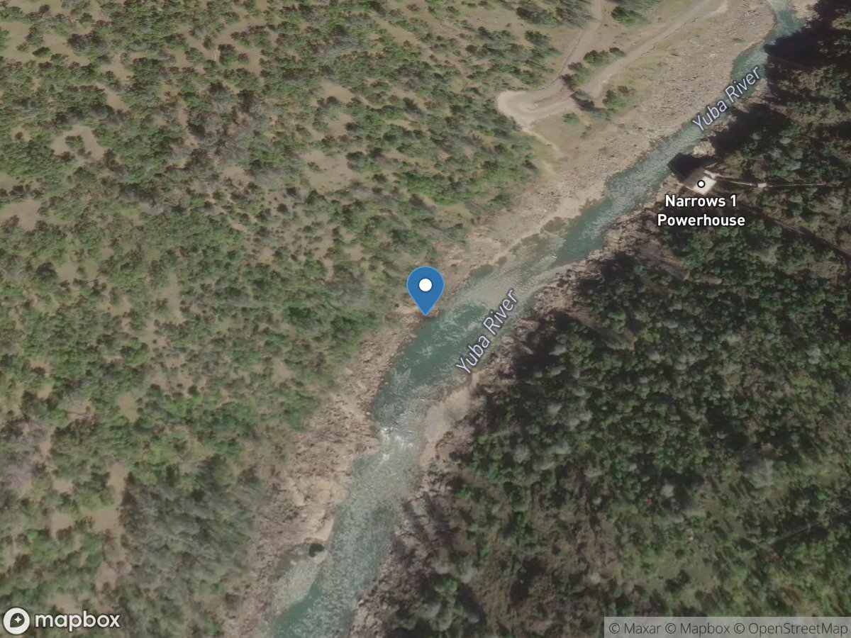 Yuba River below Englebright DAM near Smartsville CA location