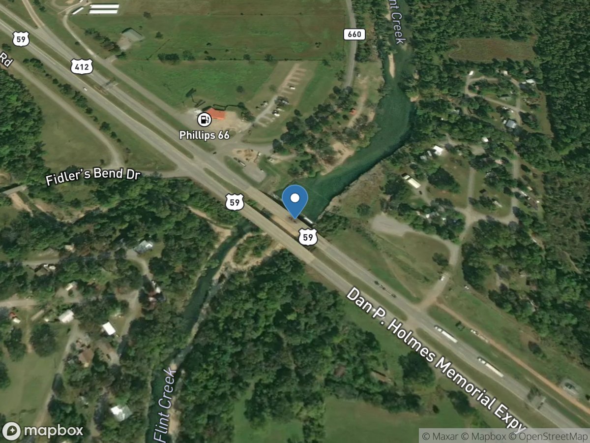 Flint Creek near Kansas, OK location