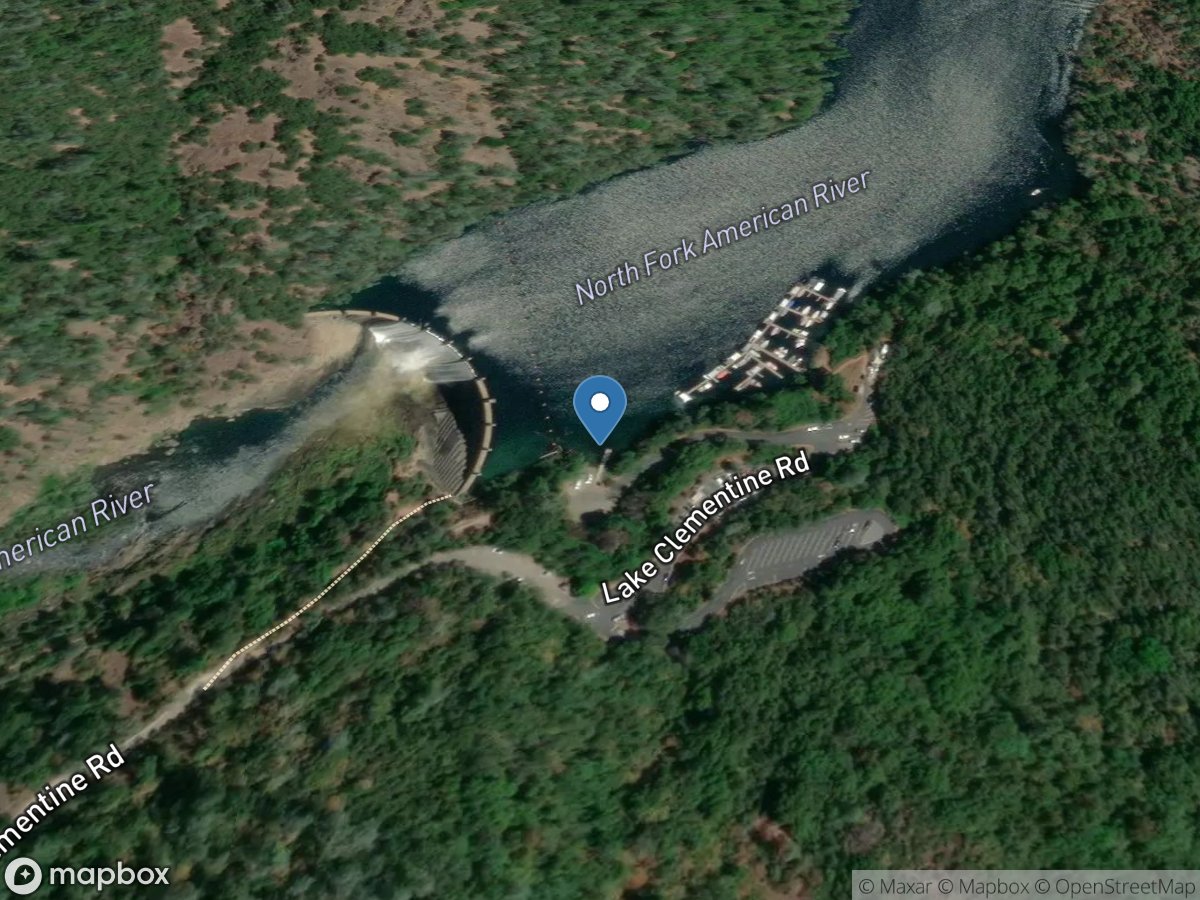 NF American River a North Fork DAM CA location