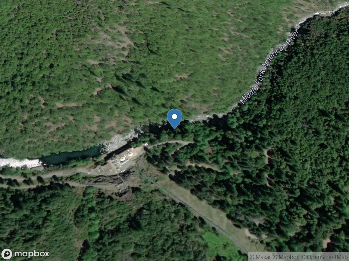 MF AMERICAN River Above Middle Fork PH Near FORESTHILL CA location