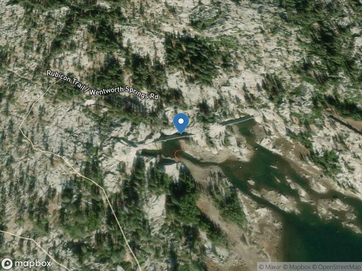 L Rubicon River below Buck Island DAM CA location