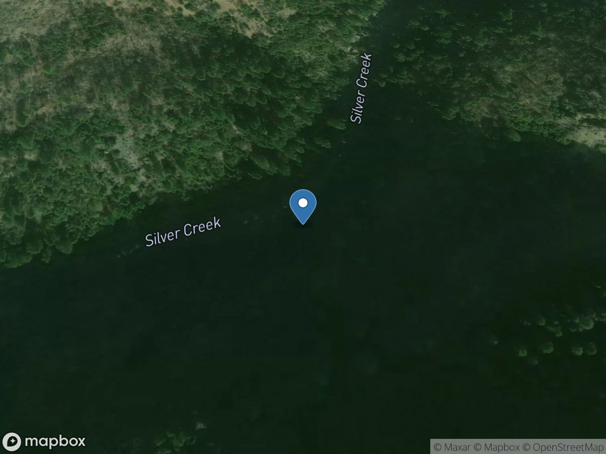 Silver Creek below Camino DIV DAM CA location