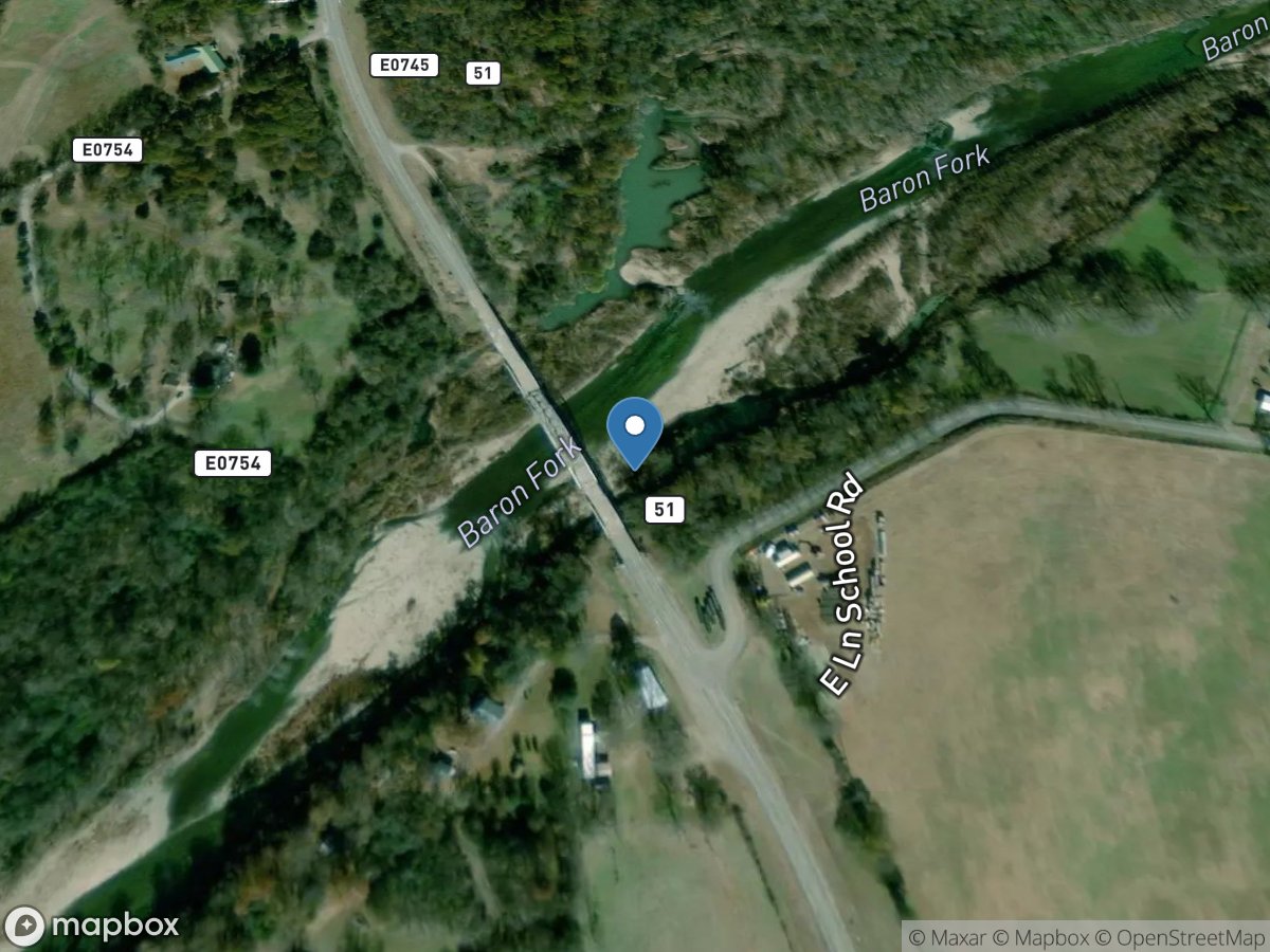 Baron Fork at Eldon, OK location