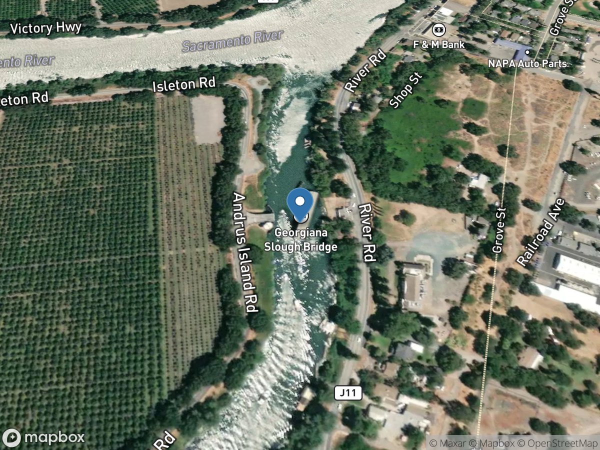 Georgiana Slough near Sacramento R location