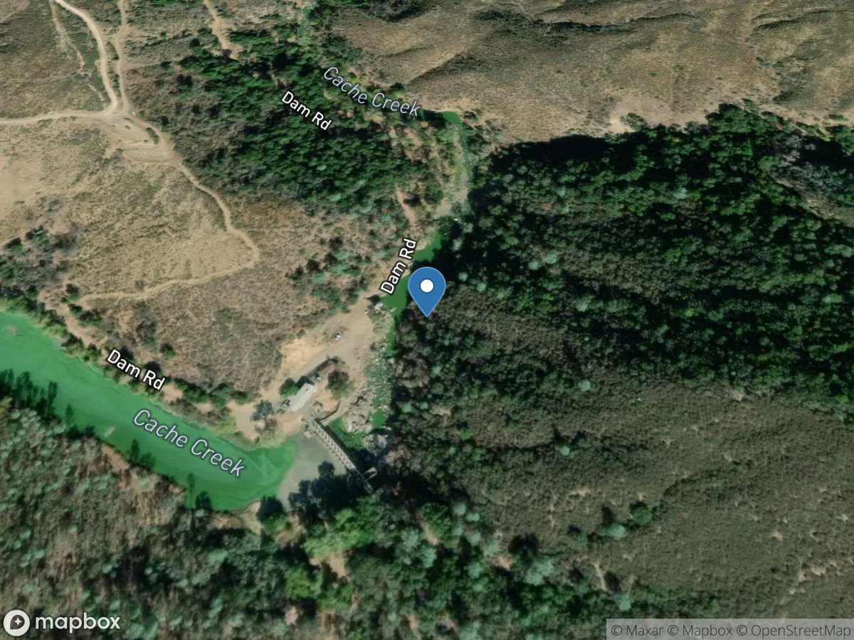 Cache Creek near Lower Lake CA location