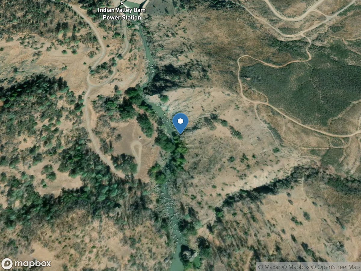 NF Cache Creek near Clearlake Oaks CA location