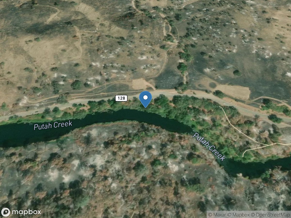 PUTAH Creek Near WINTERS CA location