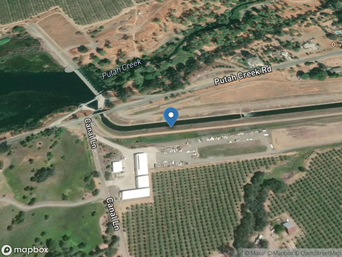 Putah South CN near Winters CA location