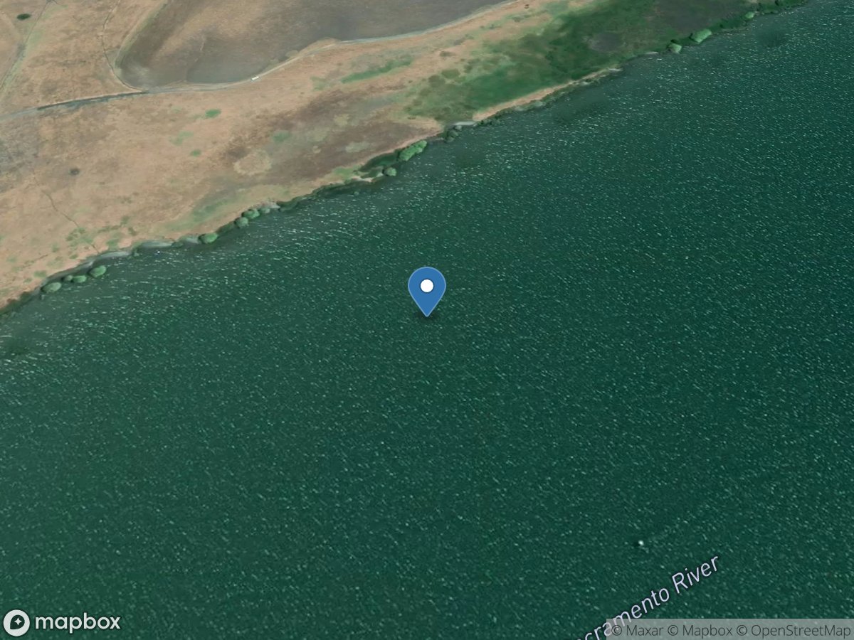 Sacramento River below Toland Landing near Rio Vista CA location