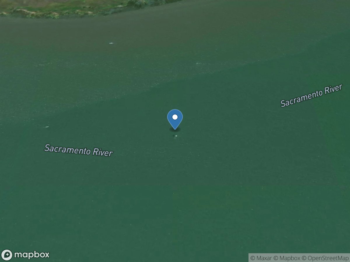 Sacramento River a Channel Marker 10 near Collinsville Creek location