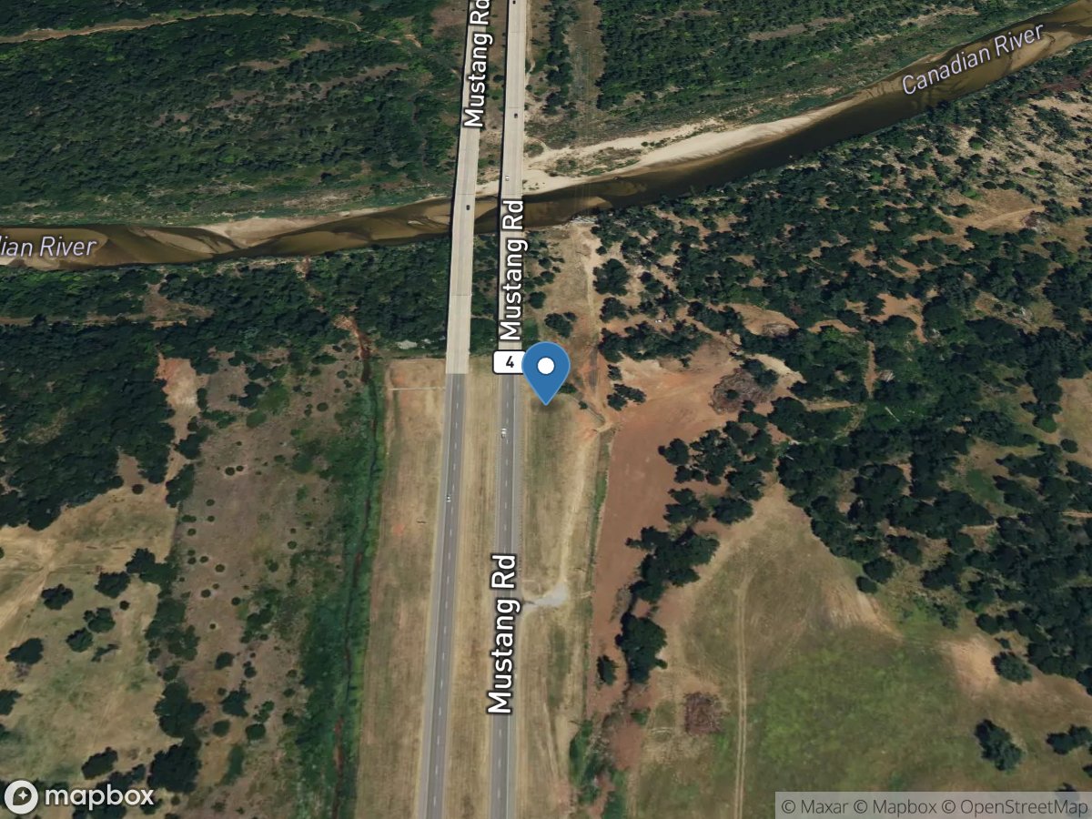 Canadian River near Mustang, OK location