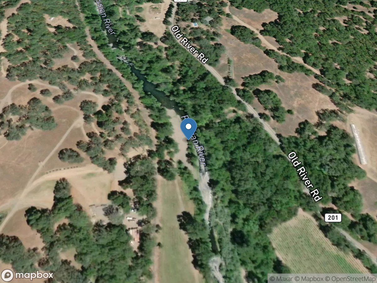 Russian River near Hopland CA location