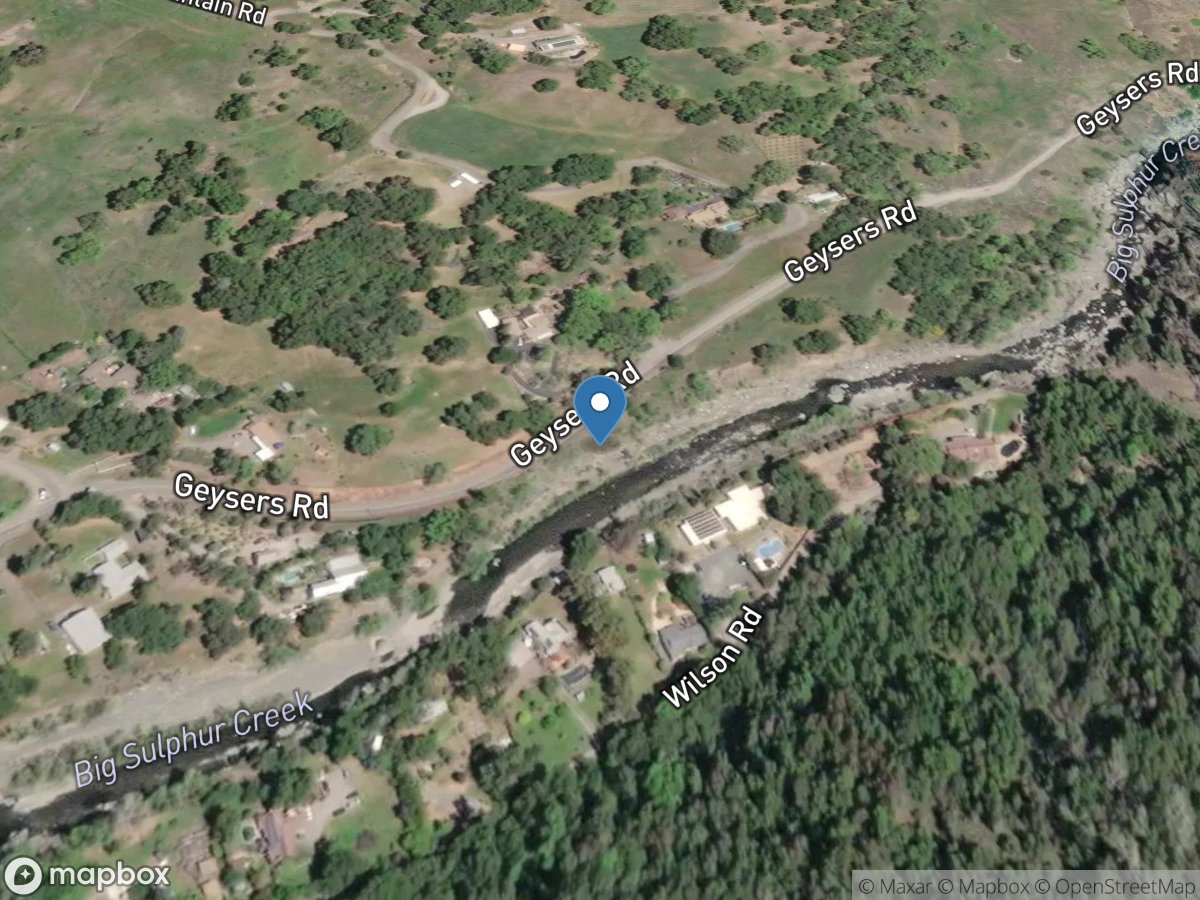 Big Sulphur Creek near Cloverdale CA location