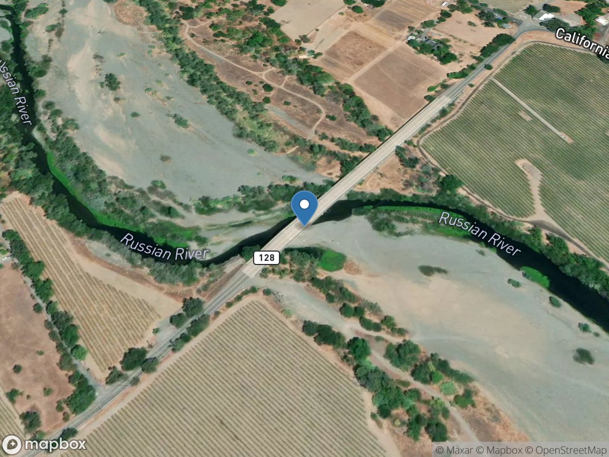 Russian River a Geyserville CA location