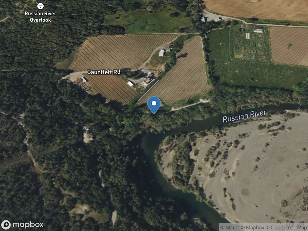 Russian River a Digger Bend near Healdsburg CA location