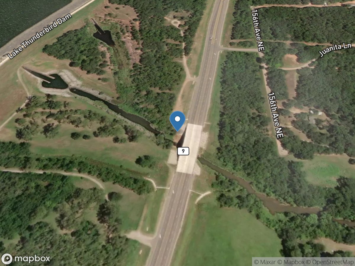 Little River below Lake Thunderbird near Norman, OK location