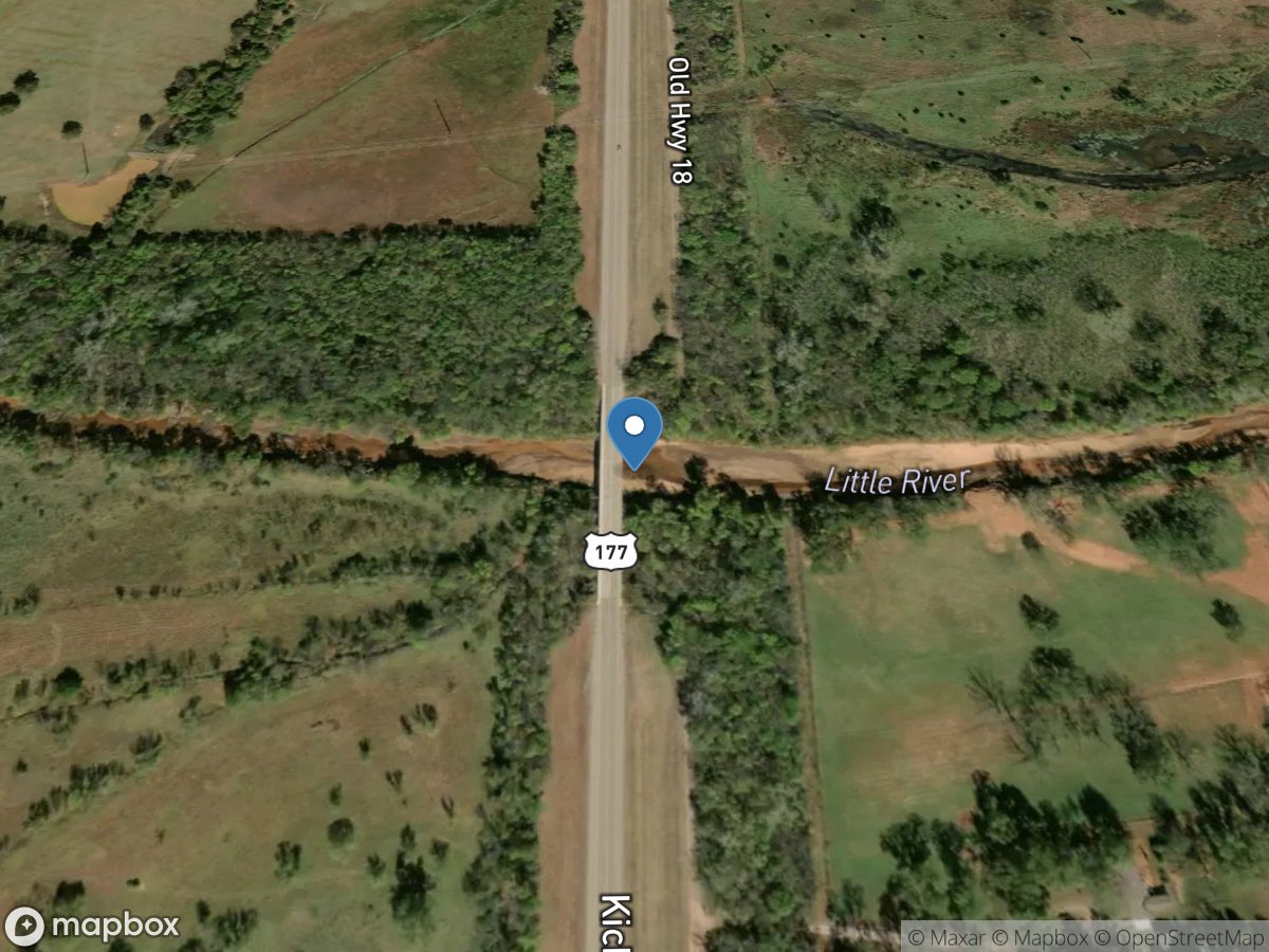Little River near Tecumseh, OK location
