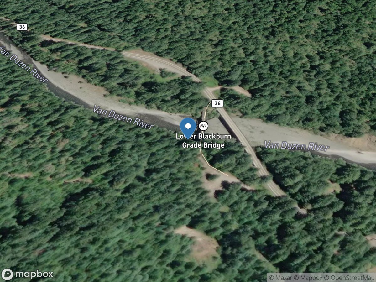 Van Duzen River near Bridgeville CA location