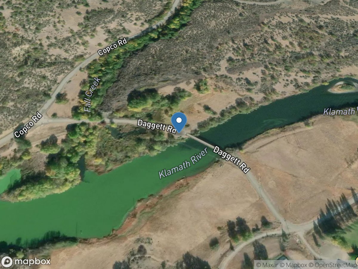 KLAMATH River Above FALL Creek Near COPCO CA location