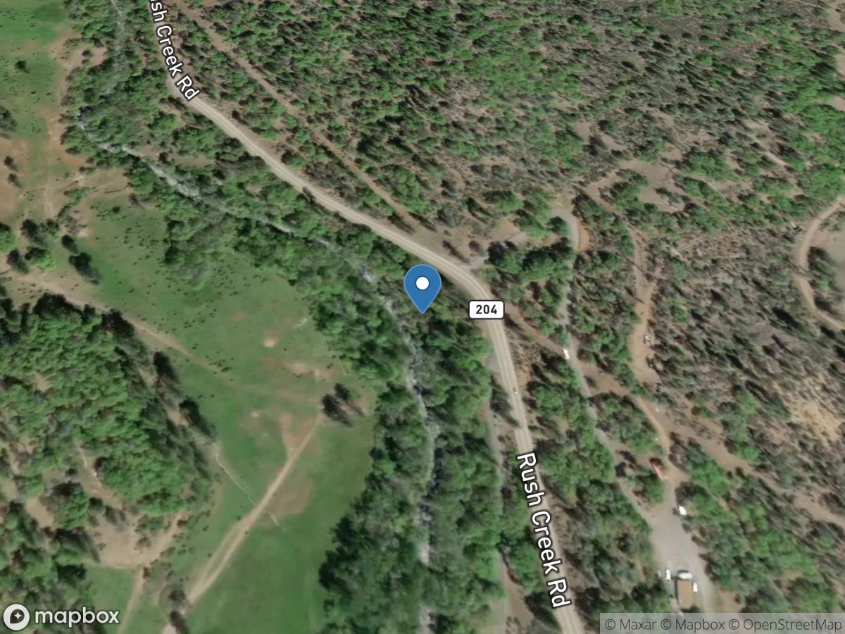 RUSH Creek Near LEWISTON CA location