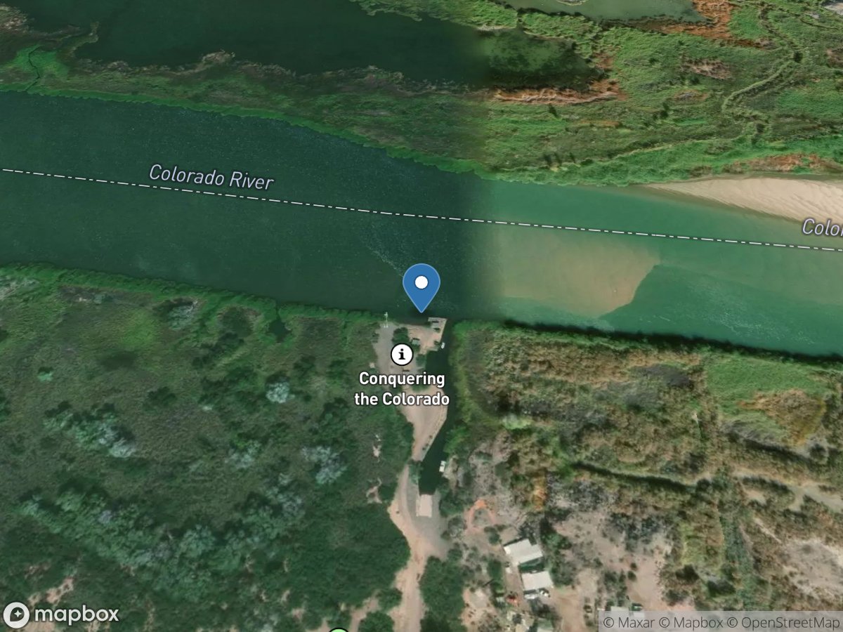 Colorado River at Picacho State Park, CA location