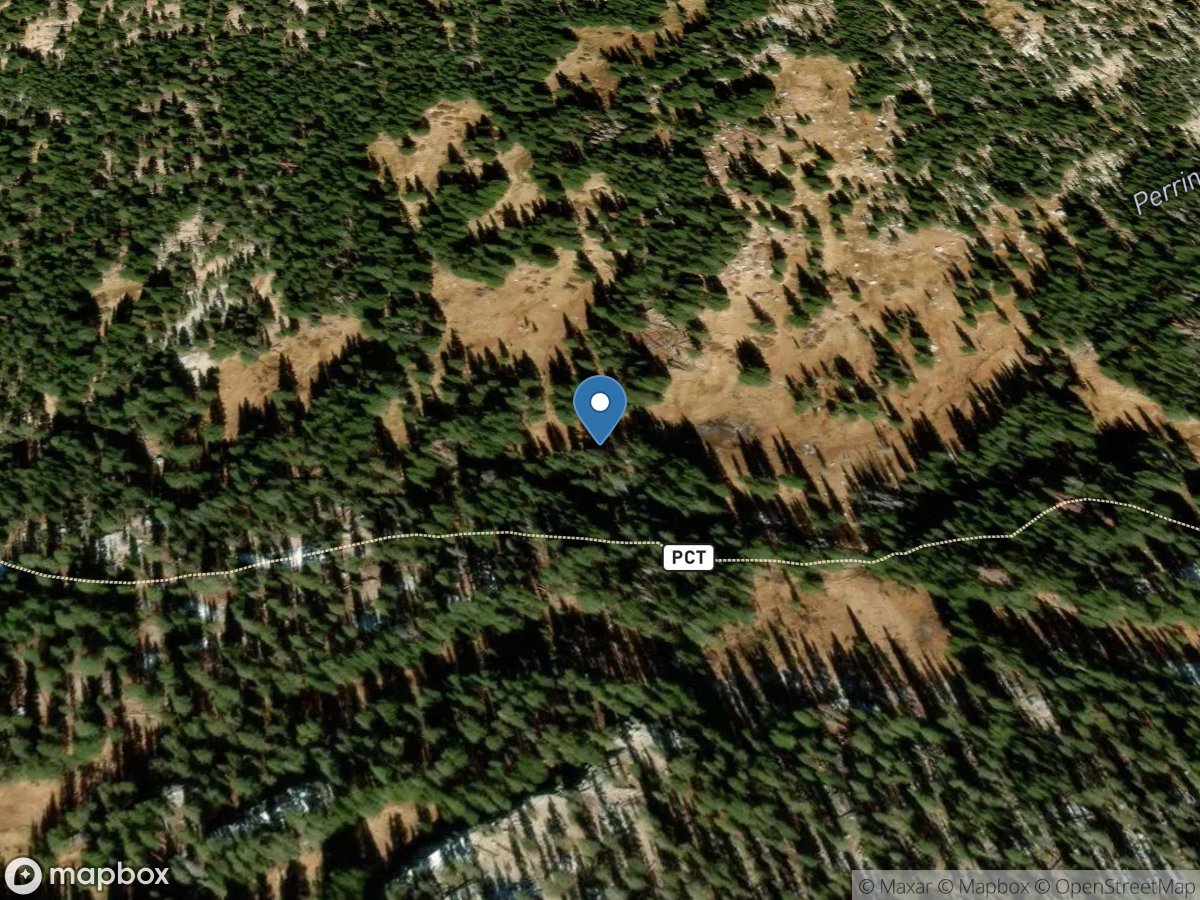 Rock Creek above Pacific Crest Trail, Seki, CA location