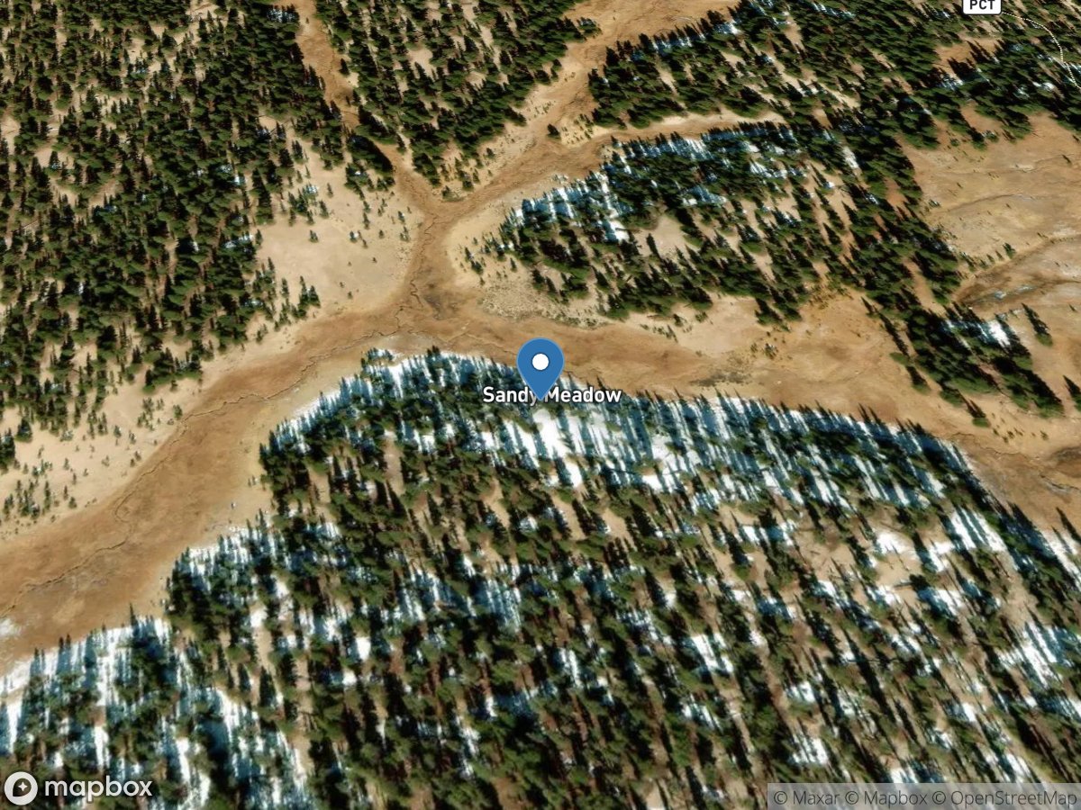 Lower Sandy Meadow, Seki CA location