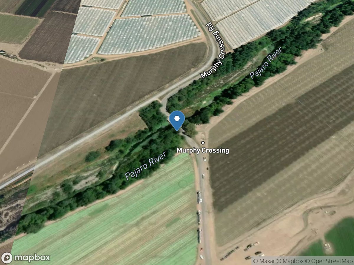 Pajaro River a Murphy Crossing near Aromas CA location