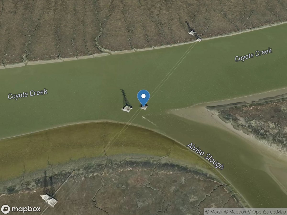 COYOTE Creek Near ALVISO CA location