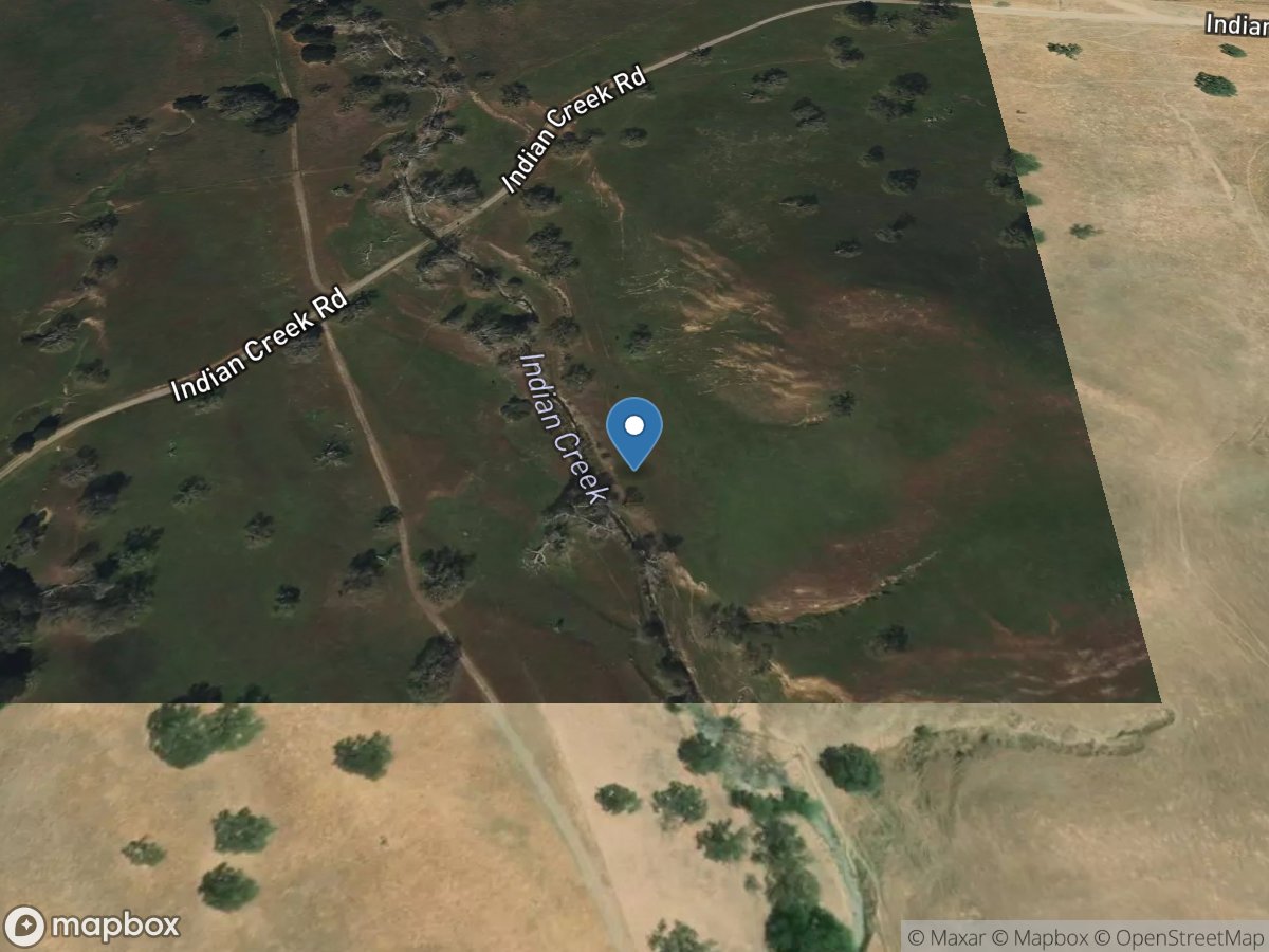 Indian Creek a Indian Creek Road near Sunol CA location