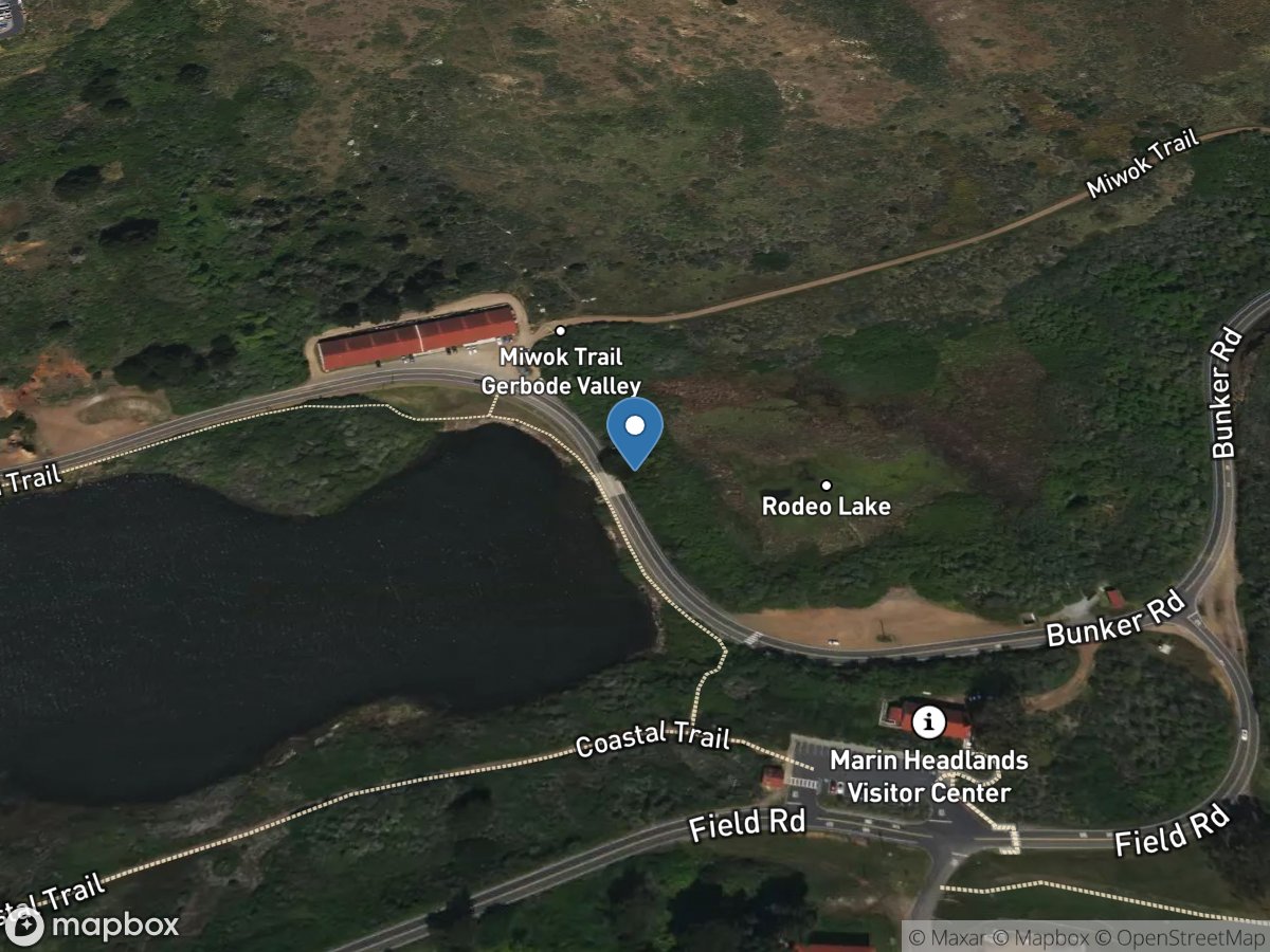 Rodeo Pond Weir near Sausalito CA location