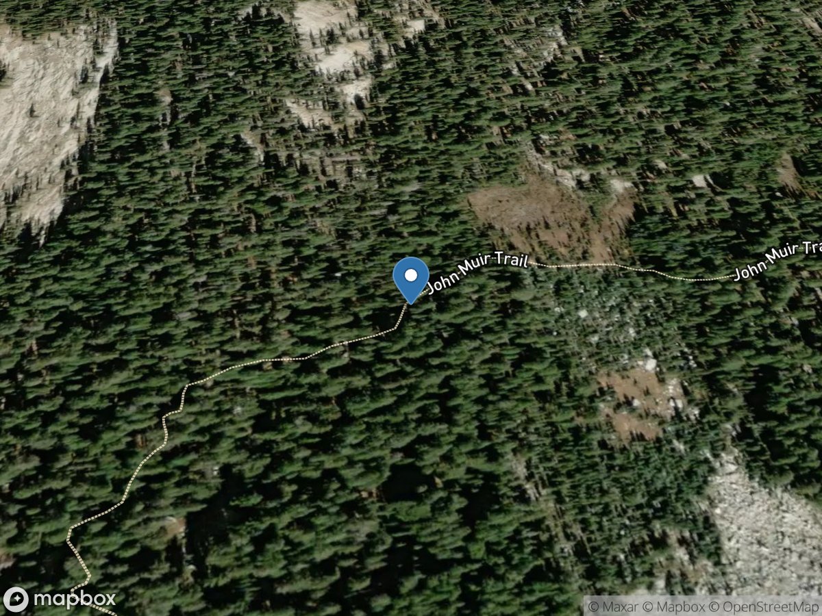 Cathedral Creek above John Muir Trail near Tuolumne Meadows location