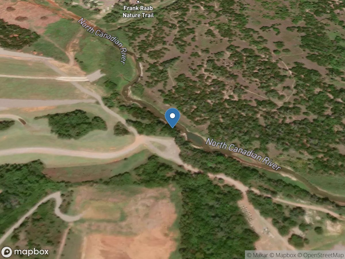North Canadian River at Canton, OK location