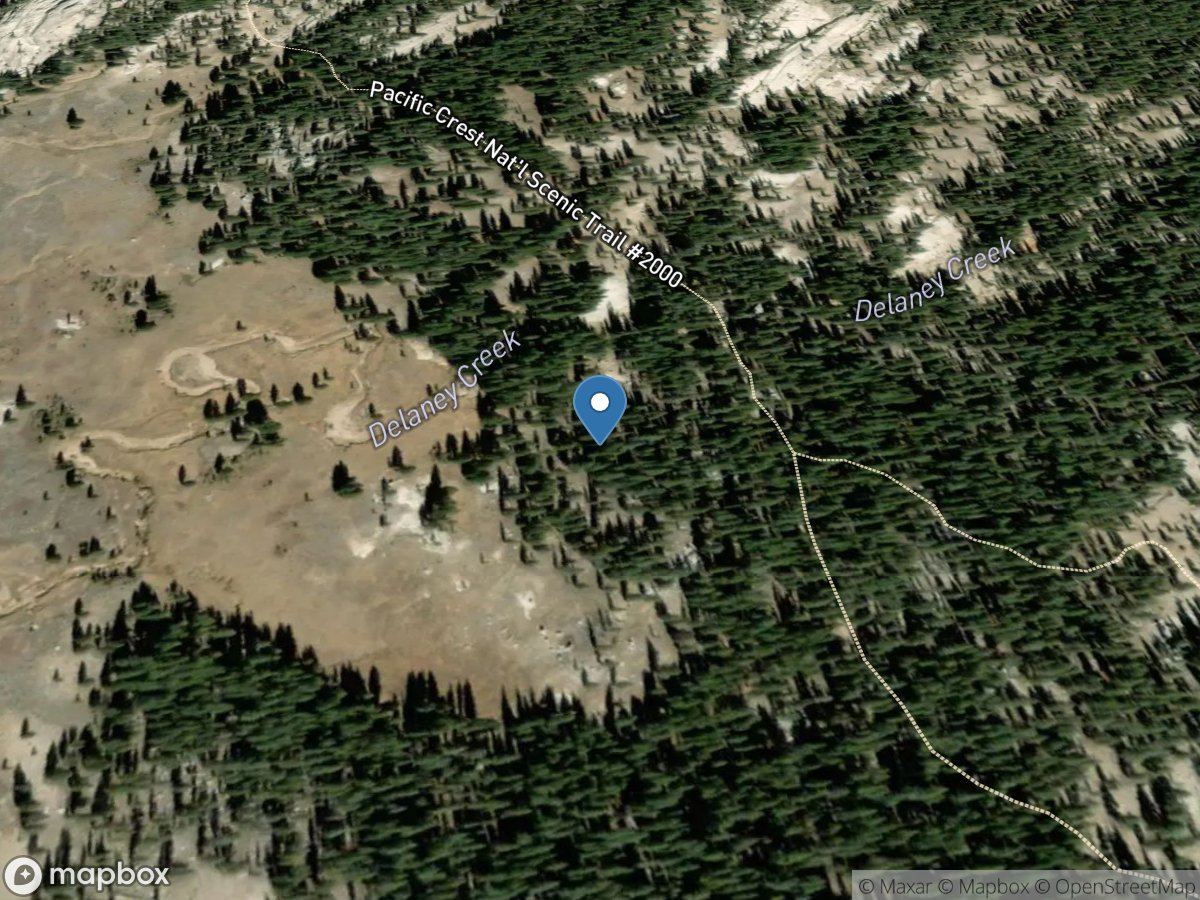 Delaney Creek below Pacific Crest Tr near Tuolumne Meadows location