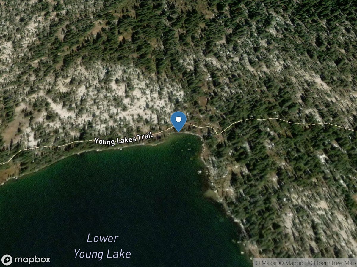 Lower Young Lake Outlet near Tuolumne Meadows CA location