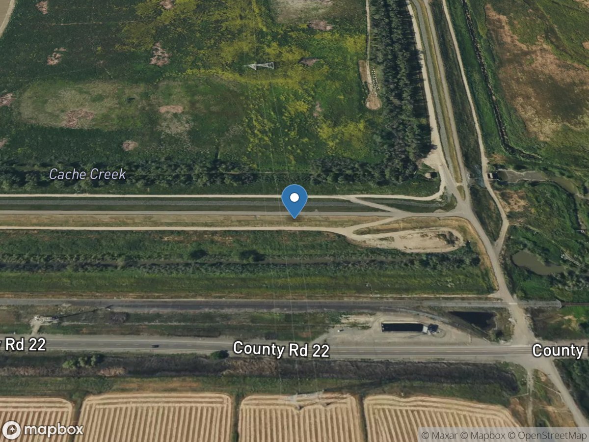 Cache C Settling Basin Site Creek near Woodland CA location