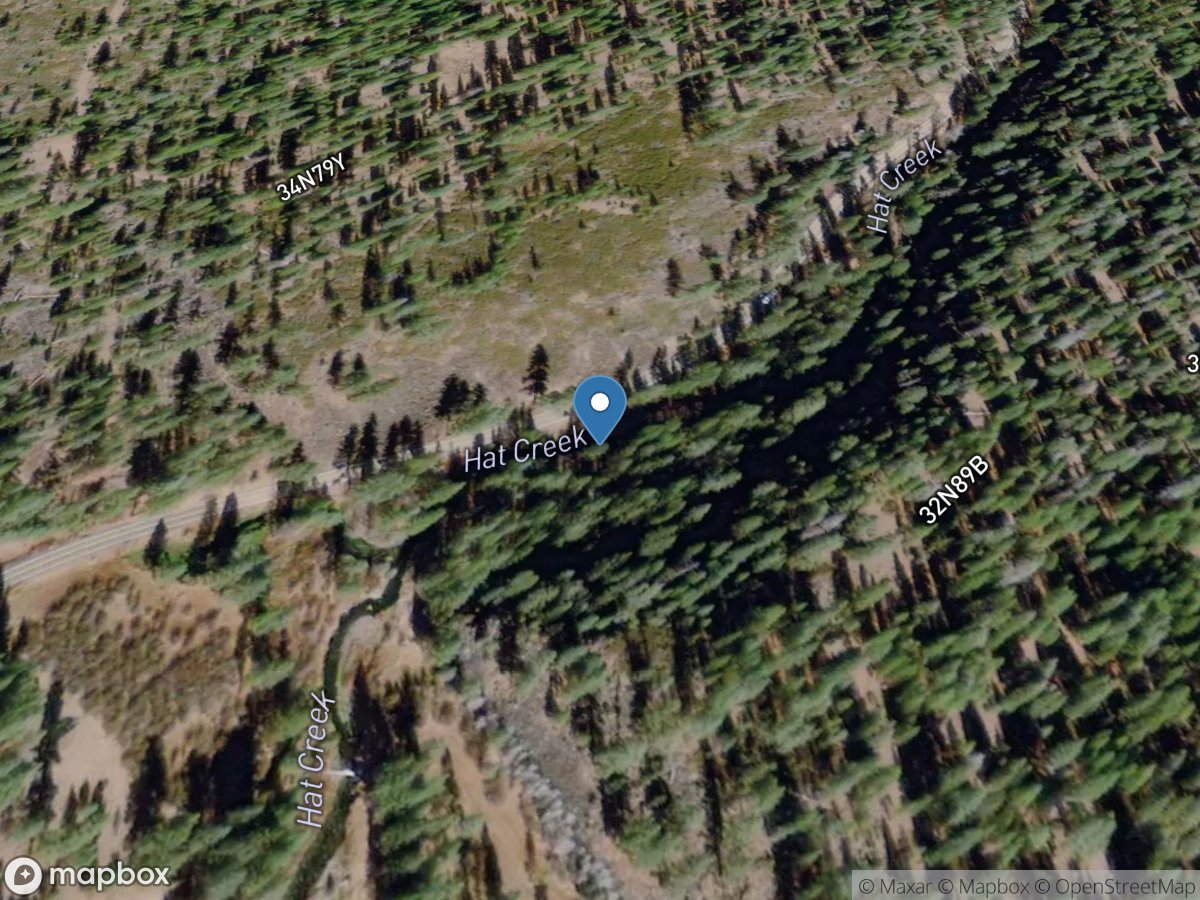 HAT Creek Below BIG SPRING CA location