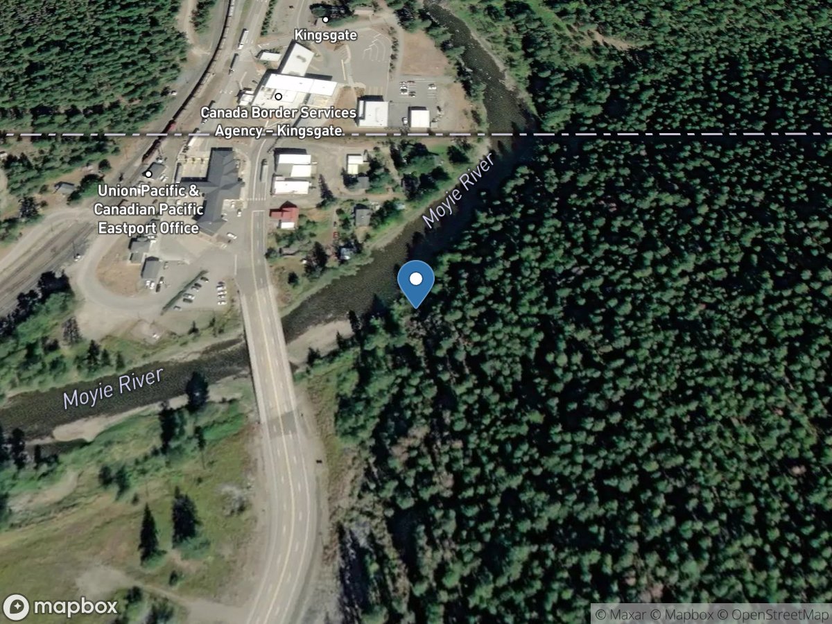 Moyie River at Eastport ID location